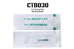 Green Round Medical Stainless Steel Tattoo Needles Gamma Rays Sterilized