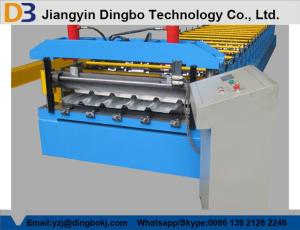 China 7.5kw High Speed Metal Roof Roll Forming Machinery with Man-made Uncoiler for Lighting factory