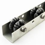 JY2047 Universal Metal Roller Track 49mm Dia Roller Channel Track