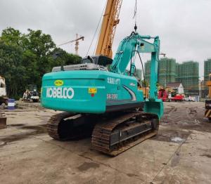 China Engine model Hino Hino J05E Second-hand Kobelco Excavator Green Sk200 Excavator with 114kw power factory