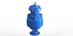 RAL5010 Ductile Iron Wastewater Check Valve Full Flow Area Long Life Time