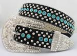 fashion horse hair rhinestone belts for women classic style