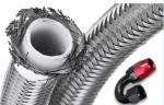 Braided 3.45MPa Flexible Hoses Silver PTFE Fuel Line Oil Cooler Hose