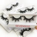 Soft Handmade False Eyelashes , 25mm 3d Mink Fur Eyelashes Vendors