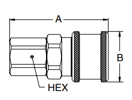 Female End Connections NPT Pneumatic Quick Coupling