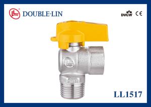 China Aluminium Handle Male x Female Brass Gas Ball Valve factory