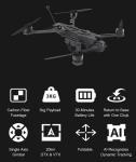 Foldable FPV with thermal camera, night vision carbon fiber drone, 10km 3KG
