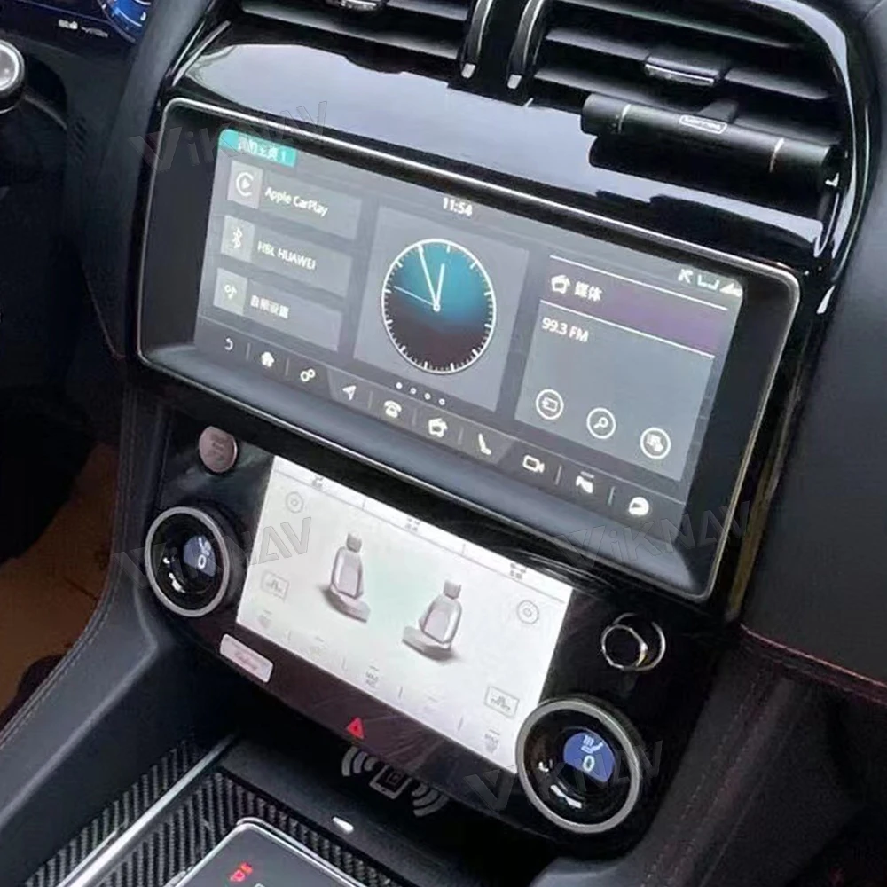 AC Panel for Jaguar XE XF (2015-2020) 10inch LCD Climate Control Screen with Conditioning Temperature Control Knobs