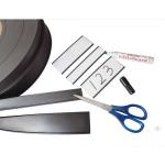 Warehouse C Channel Magnetic Label Holders 3x1'' With White Paper And Clear Film