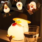 Intelligent Voice Control Happy Duck Night Light for Baby Feeding and Eye