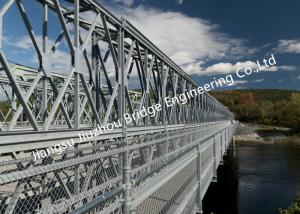 China Compact 200 Mabey Military Bailey Bridge , Pontoon Portable Bridge Military with Launching Nose factory