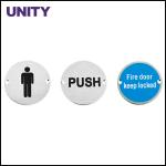 Door Accessories Signage Fire Door Signs Satin Stainless Steel