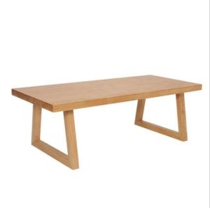 China Office Building Nordic Art Assurance Customized Solid Wood Dining Table for Professional and Modern Design factory