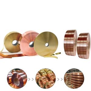 China Customizable Copper Strip Roll Polished Surface Smooth Copper Metal Strips factory