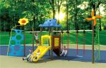 children game climbing playground, plastic outdoor slide with swing