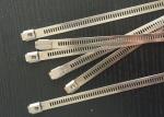 SS304 Naked Stainless Steel Ladder Cable Ties With Metal Barb Fire Resistant