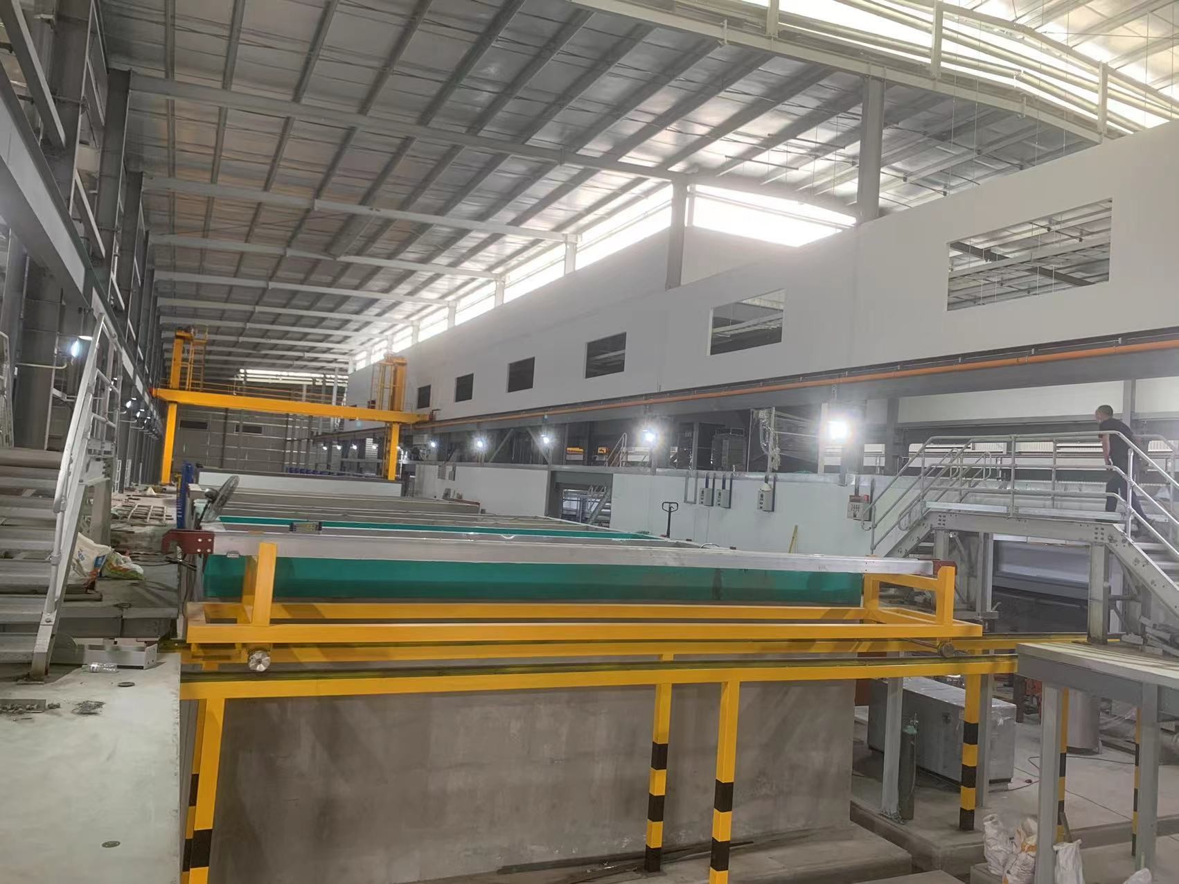 Horizontal Anodizing Line System Treatment Manual Racking Method