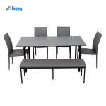 1800*850mm Knock-Down Solid Top Dining Table With Ceramic Top Dt-996-165