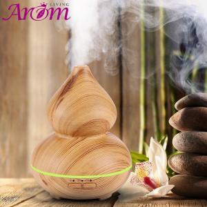 China 150ML Calabash Design Cool Mist Mini Air Wood Grain Essential Oil Aroma Diffuser factory