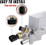68105583AF Aluminum Engine Oil Cooler Oil Filter Housing Kit With Gaskets 2011