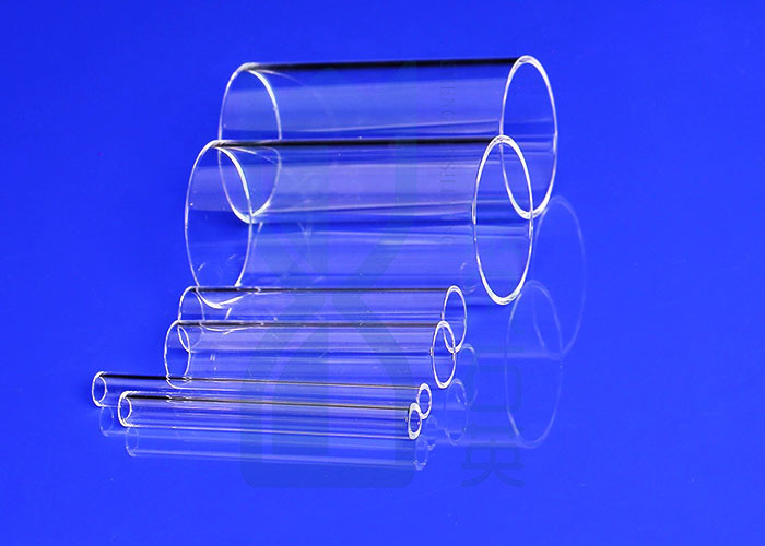 Custom Diameter Semiconductor Quartz Tubing Transparent And Opaque Polished