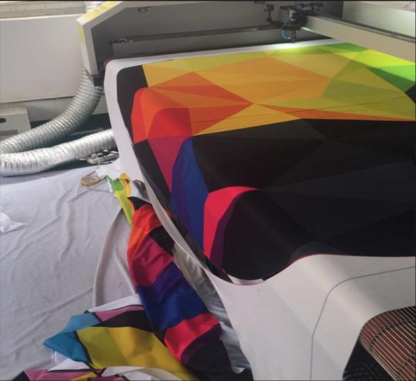 Large Format Laser Cutter Bed For Inflatable Castle Awning Membrane Low Energy