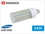 DLC UL approved 54w 180 Degree LED Corn COB Bulb with IP65 waterproof