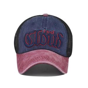 China Unisex Embroidery Mesh Trucker Caps Plain Foam Polyester 2.5cm Visor factory