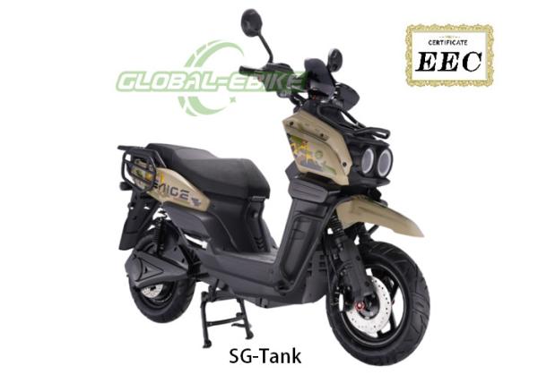 2000W Power 72V 32Ah Battery Berry Meter Powerful Electric Bike With 12 Tubes
