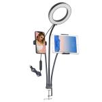 Universal Selfie Ring Light With Flexible Mobile Phone Holder Lazy Bracket Desk