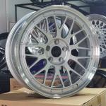 Lightweight Strongest 2 piece brushed slivery luxury forged wheel rim factory