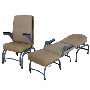 China Three Section Accompany Chair Hospital Furniture Foldable Can Be Use As A Bed factory