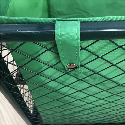 XXL Heavy Duty Garden Mesh Cart Wheelbarrow Mesh Garden Trolley Cart Utility Tipper