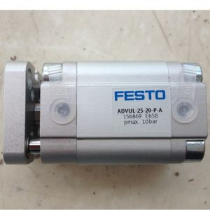 Festo Cylinder ADVUL-25-20-P-A Silver Compact Design High-Precision Control Multiple Mounting Options High Durability