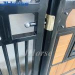 Bottom Steel Bars 12ft Mesh Horse Stall Fronts Plastic Powder Coating