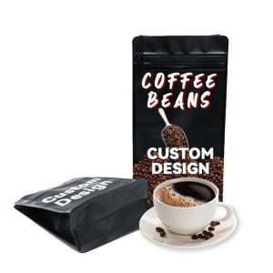 China Coffee Bean Bag Aluminum Lamination Stand Up Pouch Zipper Plastic Bags Food Packing Pouchs factory