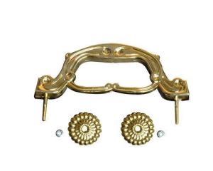 China Metal Inside PP Material Gold Plastic Casket Handle H9010 Europe Style factory