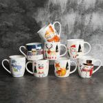 Christmas Mug 400ml Creative Couple Coffee Cup Breakfast Milk Cup Festival Gift