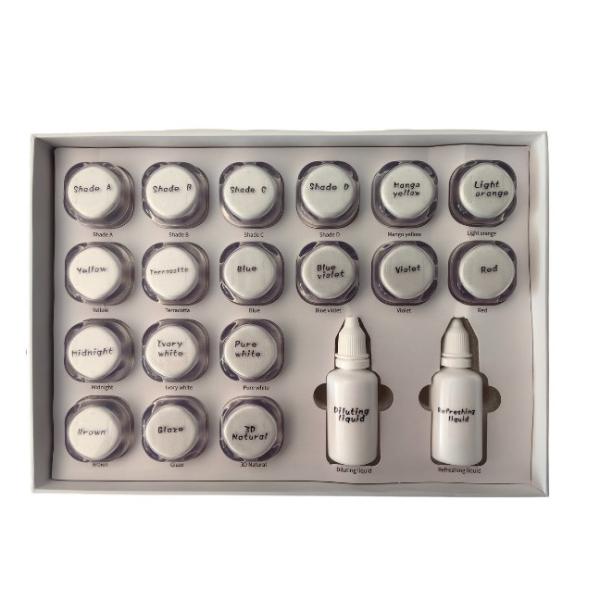 China 18 Color Stain Glaze Paste Kit For Teeth Perfect Coverage Customized Shade Selection factory