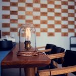Modern Nordic Wood Glass Table Light For Living Room Bedroom