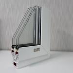 GKBM 62 UPVC Sliding Window Extrusion Profiles Soundproof