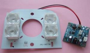 China White LED Side View Protective Boards 4 LEDs 500MA Working Current factory