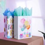 Low MOQ Kraft Paper Bag For Kids Birthday Gift With Customized Logo And Custom