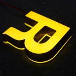 Hot sale shop 3d sign acrylic led sign front and backlit