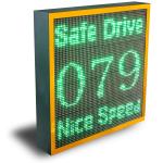 140 Degree Aluminum Alloy Vehicle Speed Display Speed Limit with Phone App