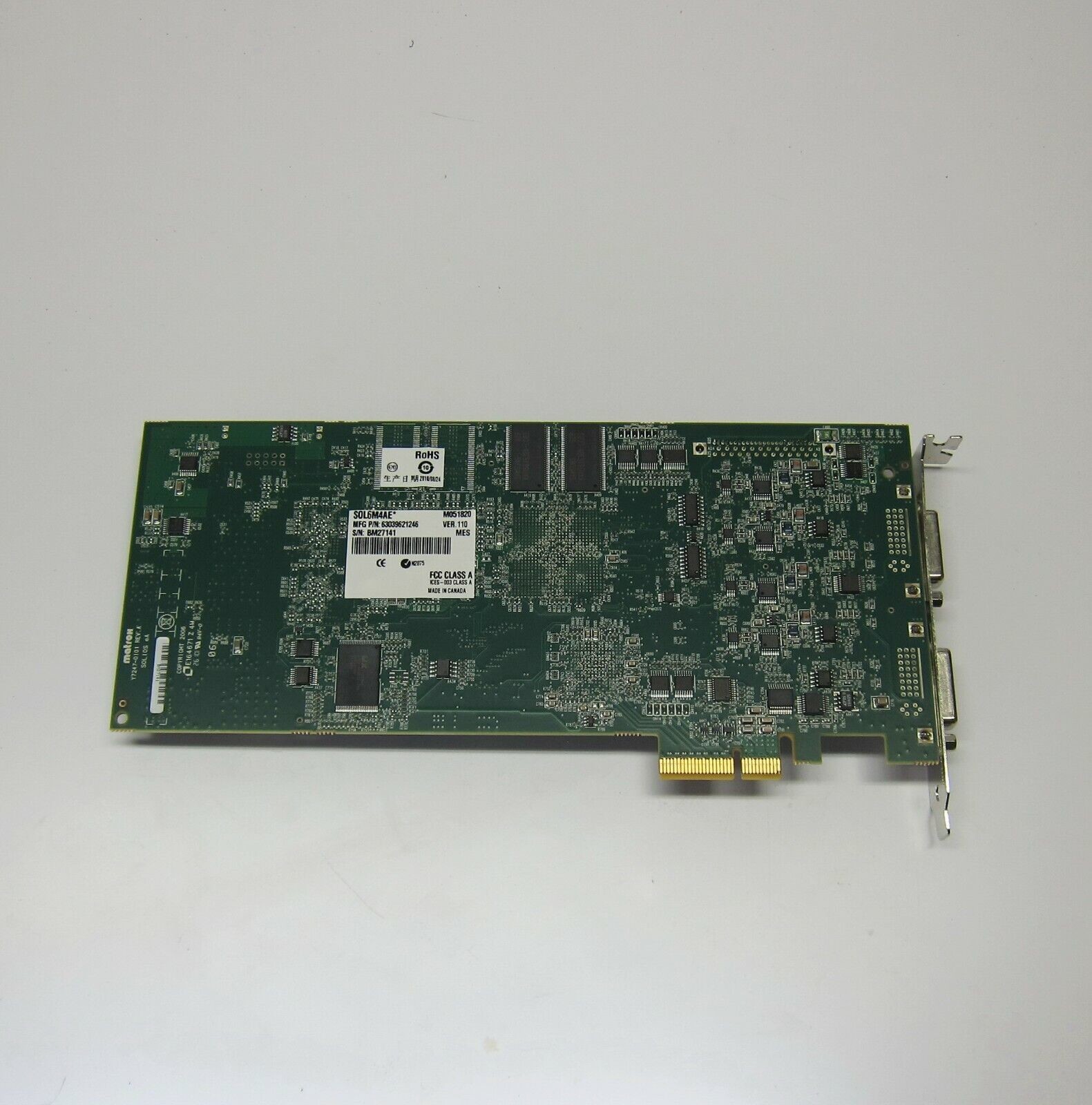 China SOLEM4AE Japanese Matrox Programmable Logic System Green factory