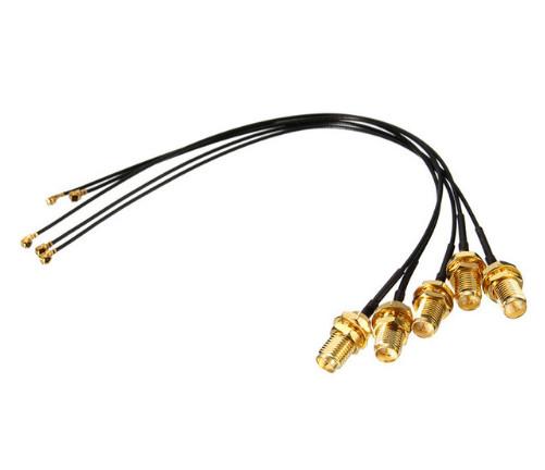 Custom SMA Extension RF Cable Assemblies , Straight to IPEX Female RF Coaxial