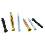 Yellow Zinc Plated Hex Socket Confirmat Screws for Furniture Assembly and Repair