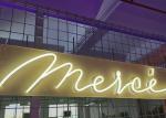 English Word Letter Custom Neon Signs Square backboard 50000hrs