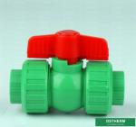 Ppr Plastic Double Union Ball Valve Water Control Valve